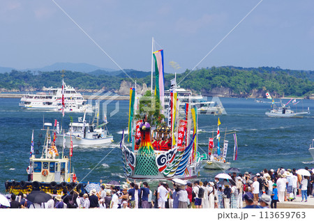 塩竈みなと祭(神輿海上渡御)【宮城県塩竈市】 塩竈みなと祭(神輿海上渡御)【宮城県塩竈市】 113659763