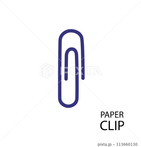 Note Paper Clips Isolated, Paperclips Set, Color Clips, Colorful Stationary, Paperclips Office Equipment 113660130