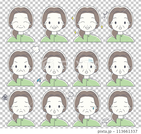 白銀一代女性的臉型變異 113661337