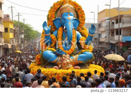 elephant Ganesha 113663217