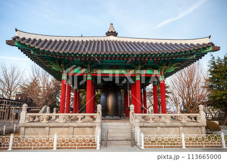 The bell pavilion. Yongdusan Park, Busan, South Korea The bell pavilion. Yongdusan Park, Busan, South Korea 113665000