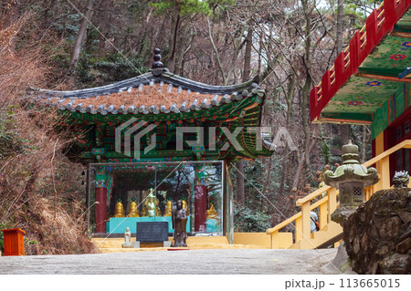 Gumyeongsa Temple pavilions. Busan, South Korea 113665015