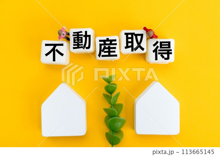 不動産取得のアイキャッチ文字 不動産取得のアイキャッチ文字 113665145