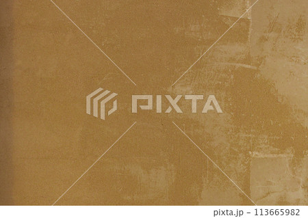 Old Concrete Rough Wall Dirty Yellow Texture Background Cement Pattern Mustard Abstract Brown 113665982