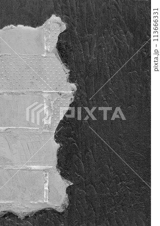Dark concrete wall element detail architecture object brick grey pattern abstract background texture old design gray cement structure 113666331