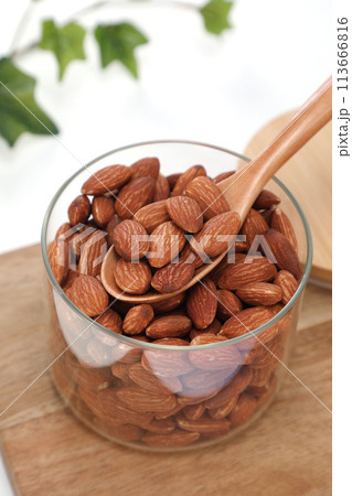 美味しそうなアーモンド 113666816