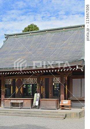 中仙道大宮宿散歩・武蔵一宮 氷川神社　拝殿 113667806