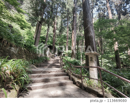 山寺（立石寺）：参道 113669080