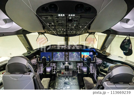 飛行機のコックピット 飛行機のコックピット 113669239