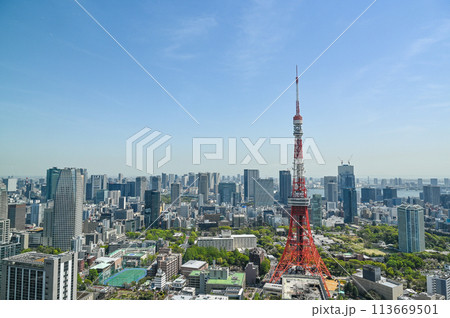 東京の都市風景 113669501