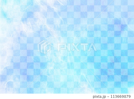 雲竜紙青色と格子柄 雲竜紙青色と格子柄 113669879