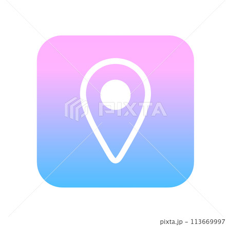 可愛いグラデーションのマップアプリ	 113669997