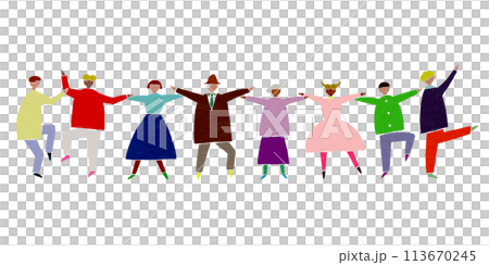 人々　つながり 113670245