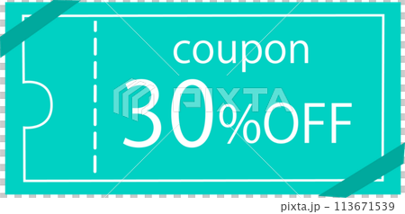 シンプルな緑色の30%オフのクーポン シンプルな緑色の30%オフのクーポン 113671539