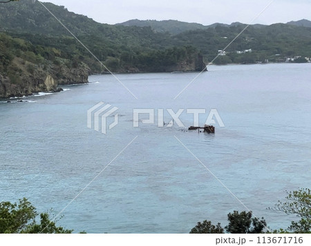 UNESCO heritage nature at Chichi jima Bonin island, Ogasawara. 113671716