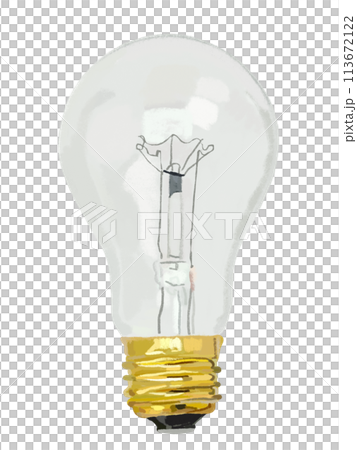 Light bulb (off) transparent 113672122
