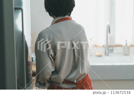 a forty-something woman a forty-something woman 113672538
