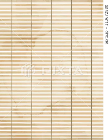 水彩風_縦長のすだれの背景イラスト 113672980