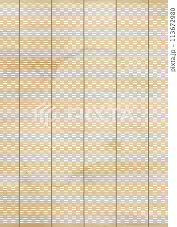 水彩風_縦長のすだれの背景イラスト 113672980