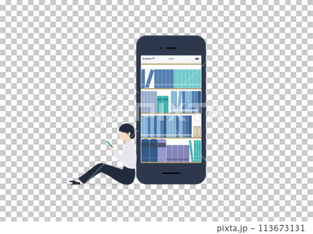 スマートフォンで手軽に読書ができる電子書籍 スマートフォンで手軽に読書ができる電子書籍 113673131