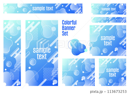 バナーセット_メンフィス柄 113673253