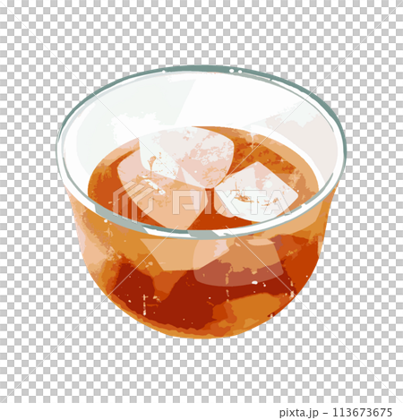 大麥茶倒入玻璃杯的插圖 113673675