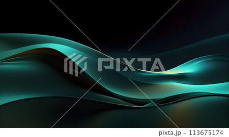 Light wave background landscape wallpaper 113675174