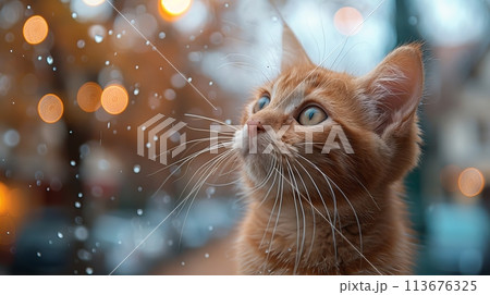 kitten at the Eiffel Tower 113676325