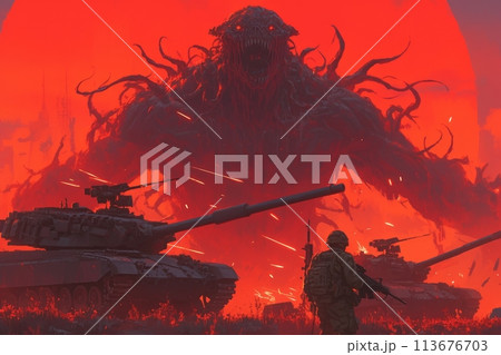 biblical demon on the battlefield biblical demon on the battlefield 113676703