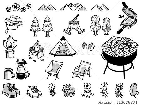 アウトドア関連のイラスト 113676831
