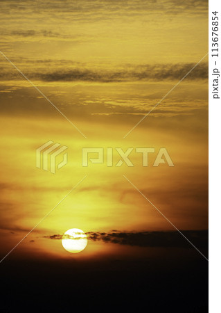 Beautiful colorful dramatic sky with clouds at sunset or sunrise Beautiful colorful dramatic sky with clouds at sunset or sunrise 113676854