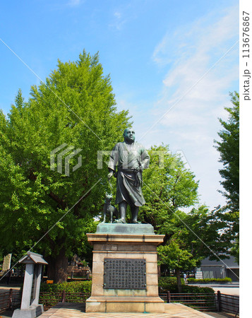Statue of Saigo Takamori at Ueno Park, Tokyo, Japan Statue of Saigo Takamori at Ueno Park, Tokyo, Japan 113676867