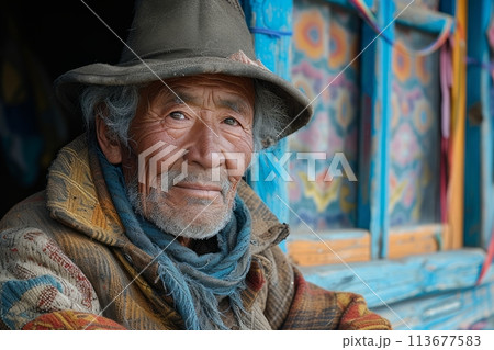 man in tibet 113677583