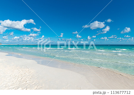 Beach at Cancun Hotel Zone, Mexico 113677712
