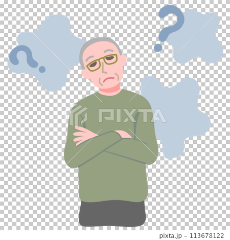 患有阿茲海默症的老人 患有阿茲海默症的老人 113678122