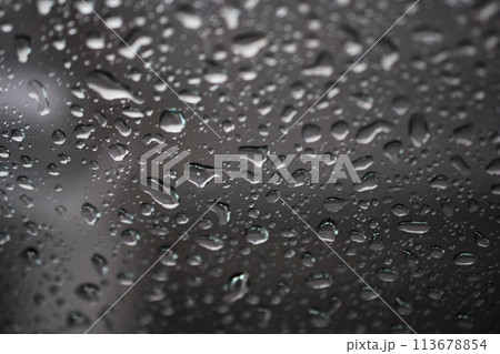 water drops on black background 113678854