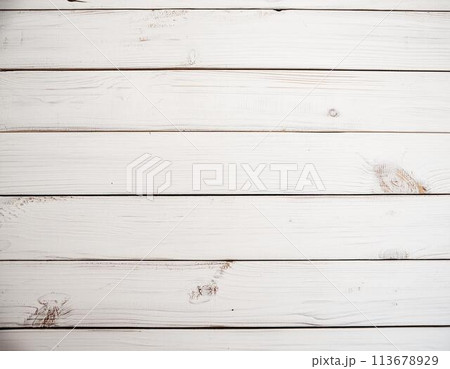 白い木の板 113678929