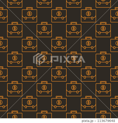 Crypto Portfolio vector Bitcoin Cryptocurrency thin line seamless pattern Crypto Portfolio vector Bitcoin Cryptocurrency thin line seamless pattern 113679648