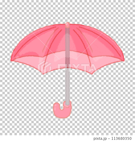 Plastic umbrella illustration 113680350