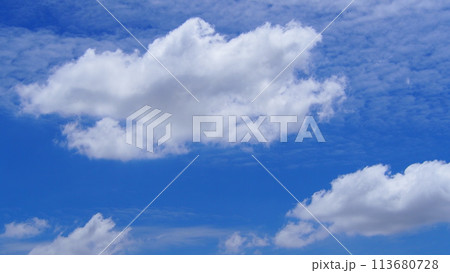 white clounds in the blue sky white clounds in the blue sky 113680728