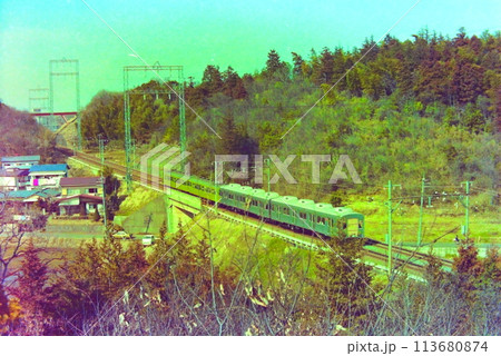 東急8500系の新車搬入風景、3450形3493－3462による牽引、江田付近、1979年3月25日 113680874