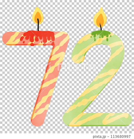 72nd Birthday candle number, age, anniversary, burning candle number 72nd Birthday candle number, age, anniversary, burning candle number 113680997