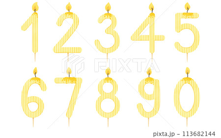 Birthday candle number, age, anniversary, candle, burning candle number pattern Birthday candle number, age, anniversary, candle, burning candle number pattern 113682144