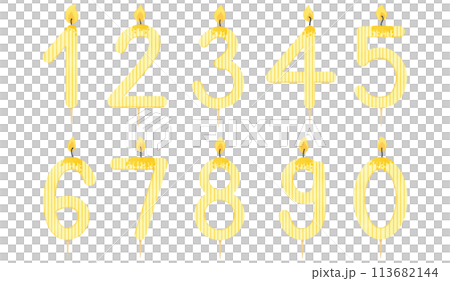 Birthday candle number, age, anniversary, candle, burning candle number pattern Birthday candle number, age, anniversary, candle, burning candle number pattern 113682144