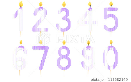 Birthday candle number, age, anniversary, candle, burning candle number pattern Birthday candle number, age, anniversary, candle, burning candle number pattern 113682149