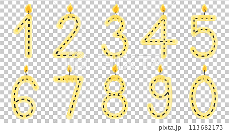 Birthday candle number, age, anniversary, candle, burning candle number pattern Birthday candle number, age, anniversary, candle, burning candle number pattern 113682173