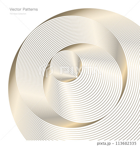 円のラグジュアリーなフレームデザイン 113682335