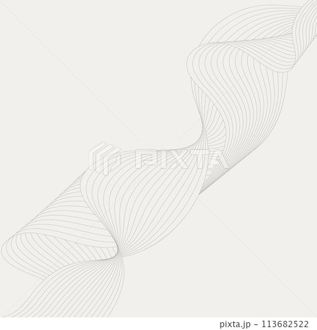 An abstract wave. An element of the sound track design, frequency spectrum, and wave effect. Stylized wave background for thematic and creative creative ideas 113682522