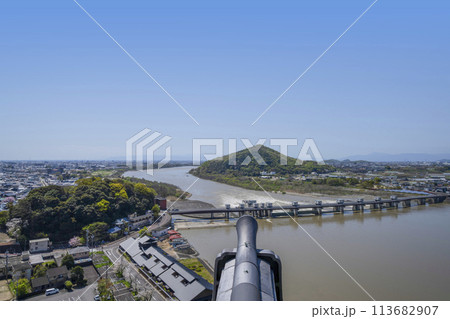 国宝犬山城 天守望楼からの眺望 国宝犬山城 天守望楼からの眺望 113682907