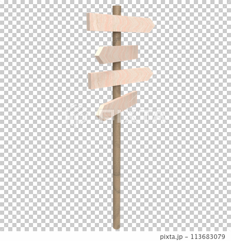 The traffic sign png image for transportation or travel concept 3d rendering 113683079